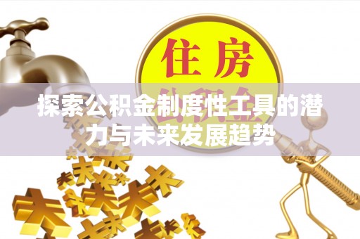 聂荣探索公积金制度性工具的潜力与未来发展趋势