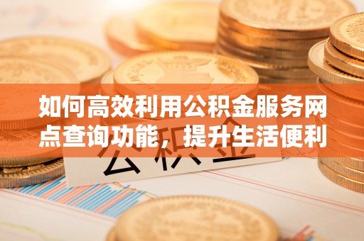 聂荣如何高效利用公积金服务网点查询功能，提升生活便利性